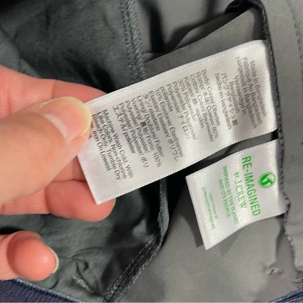 J Crew 1040 Athletic Tapered Tech Pants Bedford Coal AX689